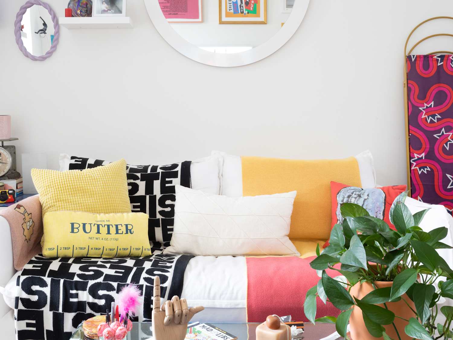 This $25 Candy Accent Pillow Is a Sweet Holiday Addition